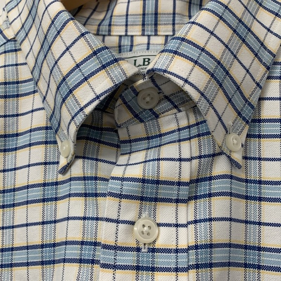 Men’s L.L. Bean Traditional Fit Flannel Button Down Shirt Size 18-33 EUC - Picture 4 of 6